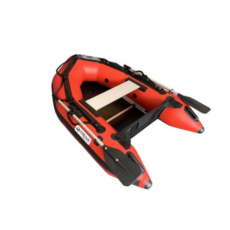 Gommone OZEAM 200 con pavimento in legno completo e chiglia gonfiabile