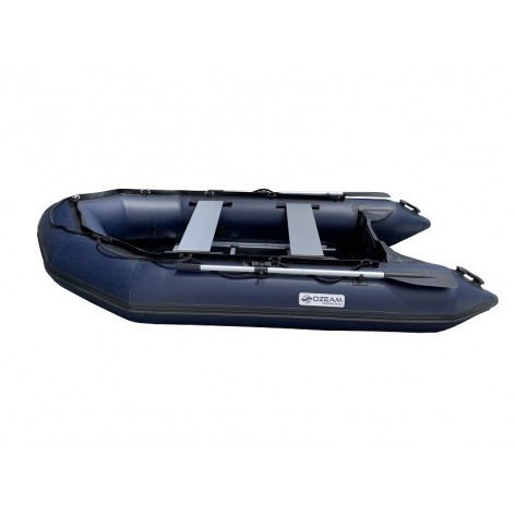 Barco inflável OZEAM 300 com piso de madeira e quilha inflável