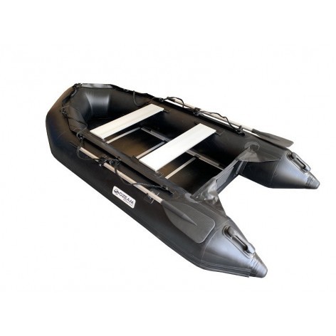 Barco inflável OZEAM 300 com piso de madeira e quilha inflável