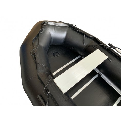 Barco inflável OZEAM 300 com piso de madeira e quilha inflável