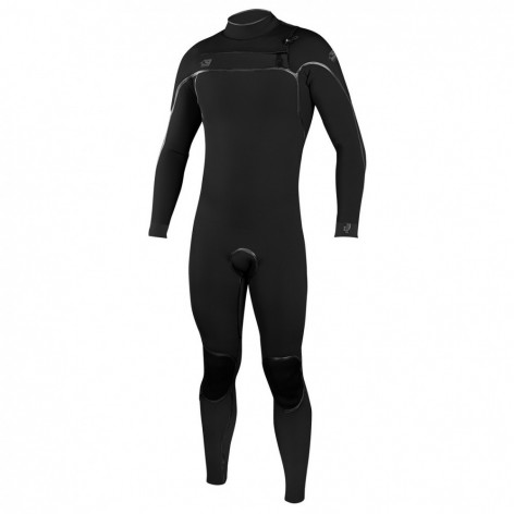 TERNO O'NEILL PSYCHO ONE 4/3 NEOPRENE 2022 COM CHEST ZIP FULL - PRETO