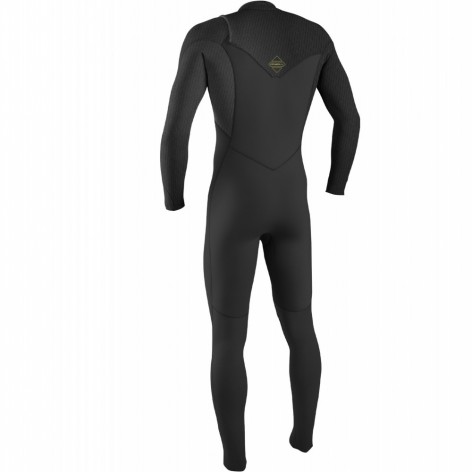 O'NEILL 2022 HYPERFREAK 4/3 CHEST ZIP FULL NEOPRENE WETSUIT - RAVEN