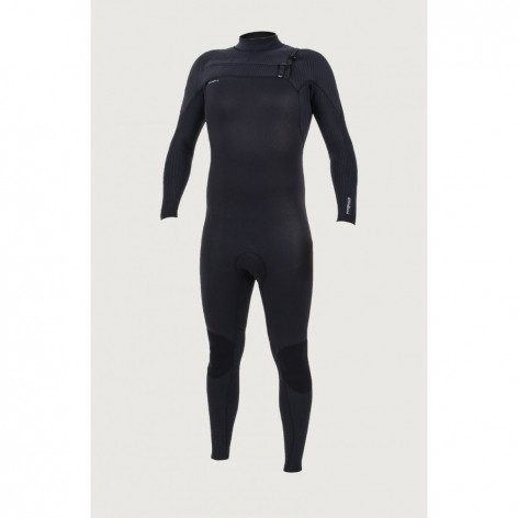 O'NEILL 2022 HYPERFREAK 5/4 CHEST ZIP FULL NEOPRENE SUIT - BLACK