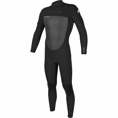 O'NEILL 2022 HYPERFREAK 5/4 CHEST ZIP FULL NEOPRENE SUIT - BLACK