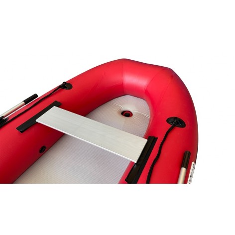 Barco inflável OZEAM 315 D-PROA com piso de RIPAS de madeira