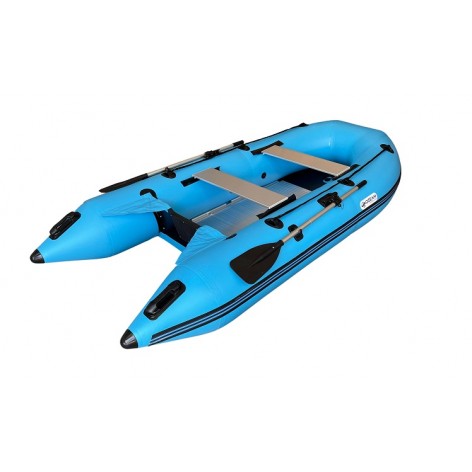 Bateau pneumatique OZEAM 380 PROA en D avec plancher et quille en ALUMINIUM