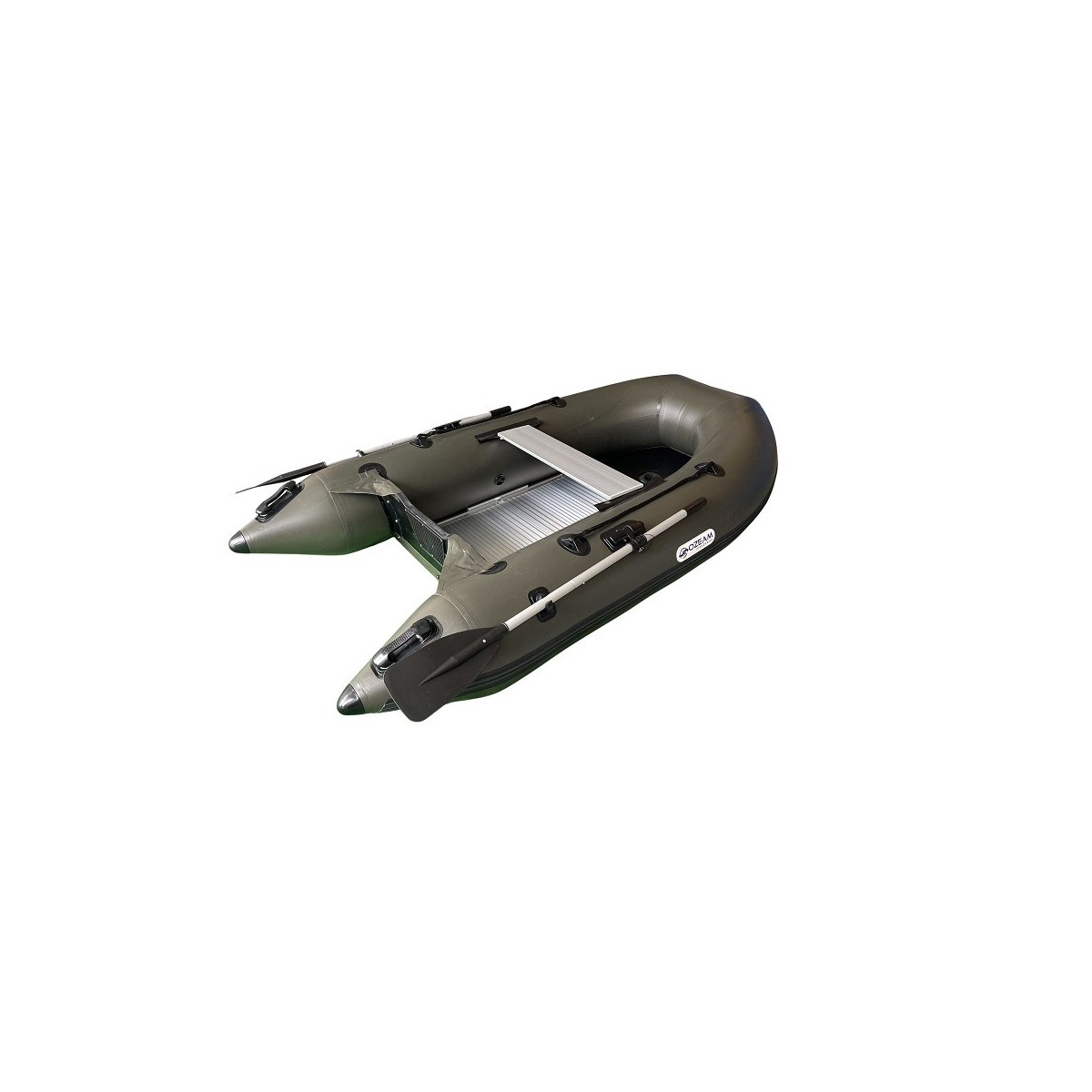 Gommone Ozeam 249L Slat Floor - Vert, Plate-forme, Pour Carpfishing, Neuf