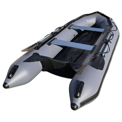 Bateau pneumatique OZEAM 360 avec plancher bois et quille gonflable