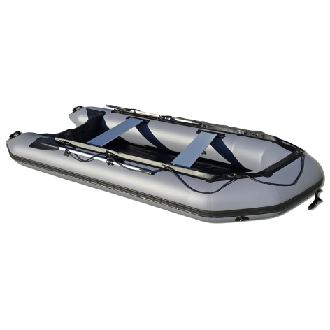 Bateau pneumatique OZEAM 360 avec plancher bois et quille gonflable
