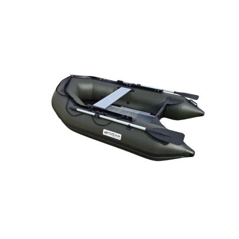 OZEAM 249L inflatable boat with full aluminum floor and inflatable keel