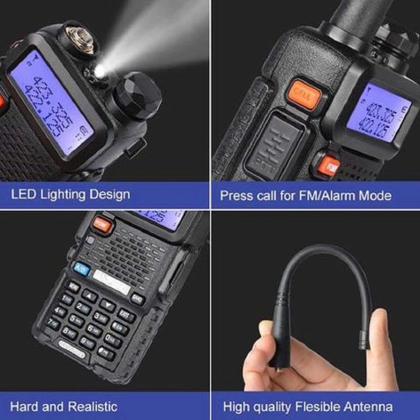 Dual Band Radio BAOFENG UV-5R Black Color