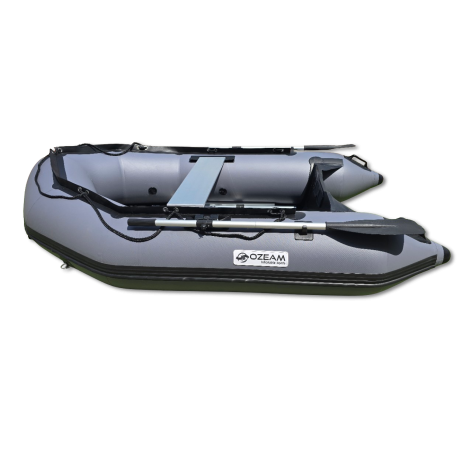 Barco inflável OZEAM 249L com piso DE MADEIRA - MODELO DE TUBO LARGO