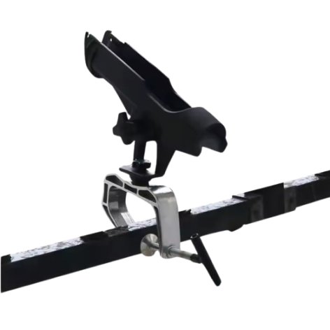Adjustable Boat Fishing Rod Holder with Aluminum Clamp (360º Rotation)
